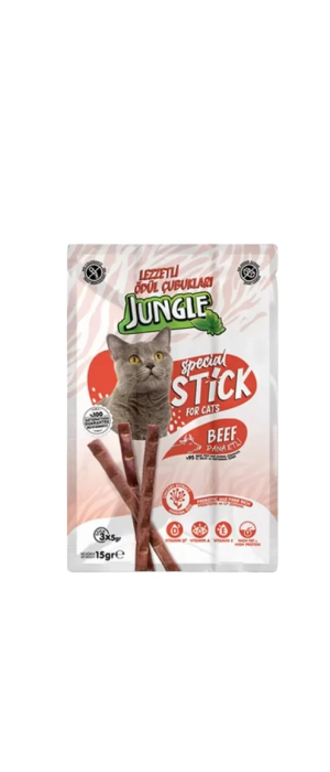 JUNGLE ÖDÜL MAMASI 3 LÜ STİCK BİFTEK JUNGLE ÖDÜL MAMASI 3 LÜ STİCK BİFTEK